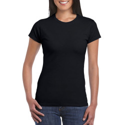 Футболка жіноча 64000L Softstyle® Ladies' T-Shirt, колір black - 64000L-black